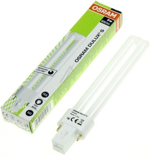 [130.000.000.018] AMPOULE FLUOCOMPACT OSRAM G23, 9 W