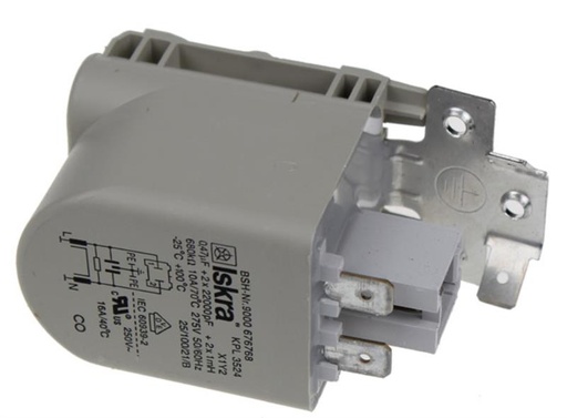 [125.001.033.003] CONDENSATEUR DEPARISATAGE ML BOSCH - 0,47UF+2X22000PF - 00603267 / 00623842