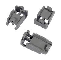 [332.002.033.007] Clips fixation tiges rabattables panier supérieur lave-vaisselle Bosch 00418674