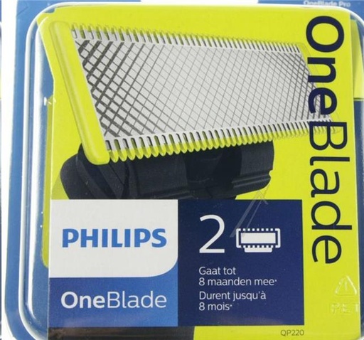 [480.029.008.150] LAMES DE RASAGE PHILIPS ONEBLADE - LOT DE 2 - QP220/50