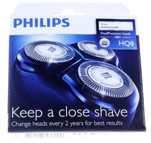 [480.029.008.138] TETE DE RASAGE RASOIR PHILIPS  /3P. SENSOTEC SERIES 5000 / 6000 - HQ8 - SH50 - 422203625841- 5000 SERIES ROW