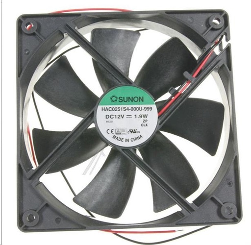 [102.000.000.005] VENTILATEUR AXIAL SUNON - 120X120X38MM - 12V - 2.9W - EEC0381B3-000U-A99
