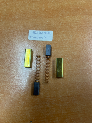 [129.010.008.002] KIT CHARBONS MOTEUR ASPIRATEUR PHILIPS 482236240118 - Jusqu'à fin de stock 