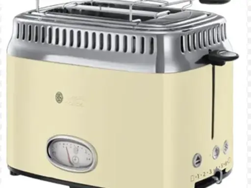 [999.022.190.000] GRILLE PAIN RETRO VINTAGE RUSSEL HOBBS CREME